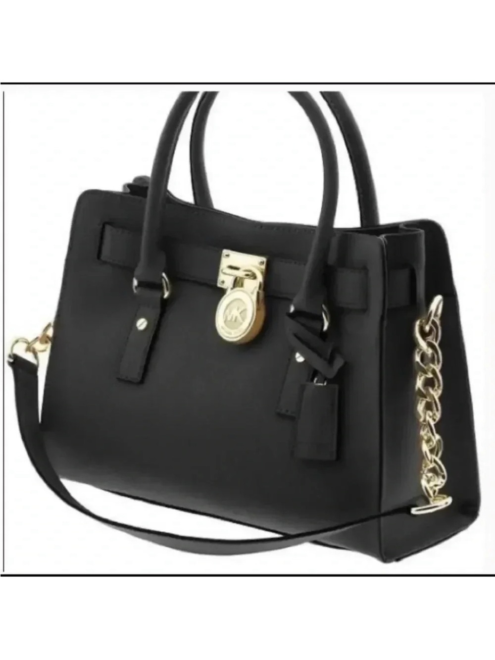 Michael Kors Hamilton Black Medium Handbag